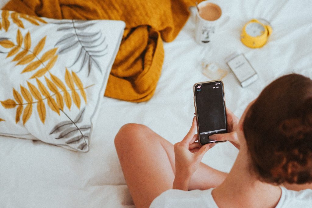booking an appointment online woman phone
